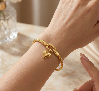 Bracelete Amour Banhado em Ouro 18k